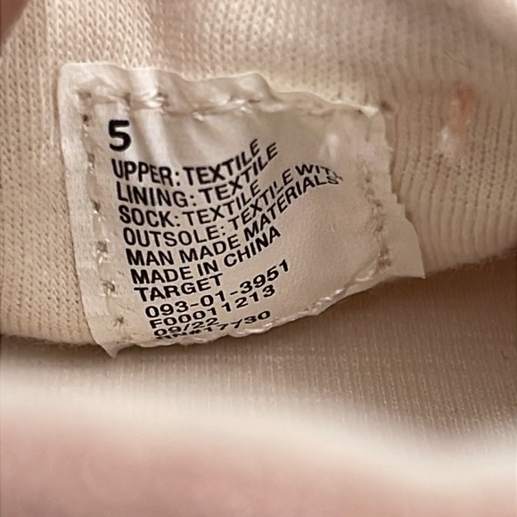 NWT Cat & Jack Kids Bobby Slip-On Sneakers Pink Size 5 - Picture 9 of 11